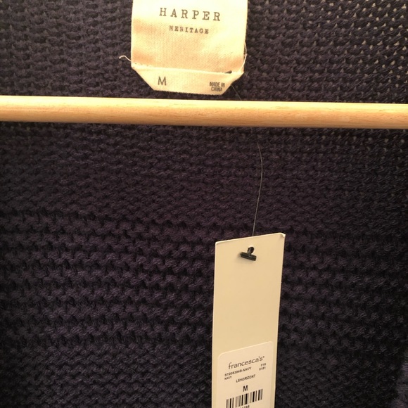 Francesca’s, Harper Heritage Lounge Cardigan, Cable Knit, Size: Medium - Picture 4 of 7